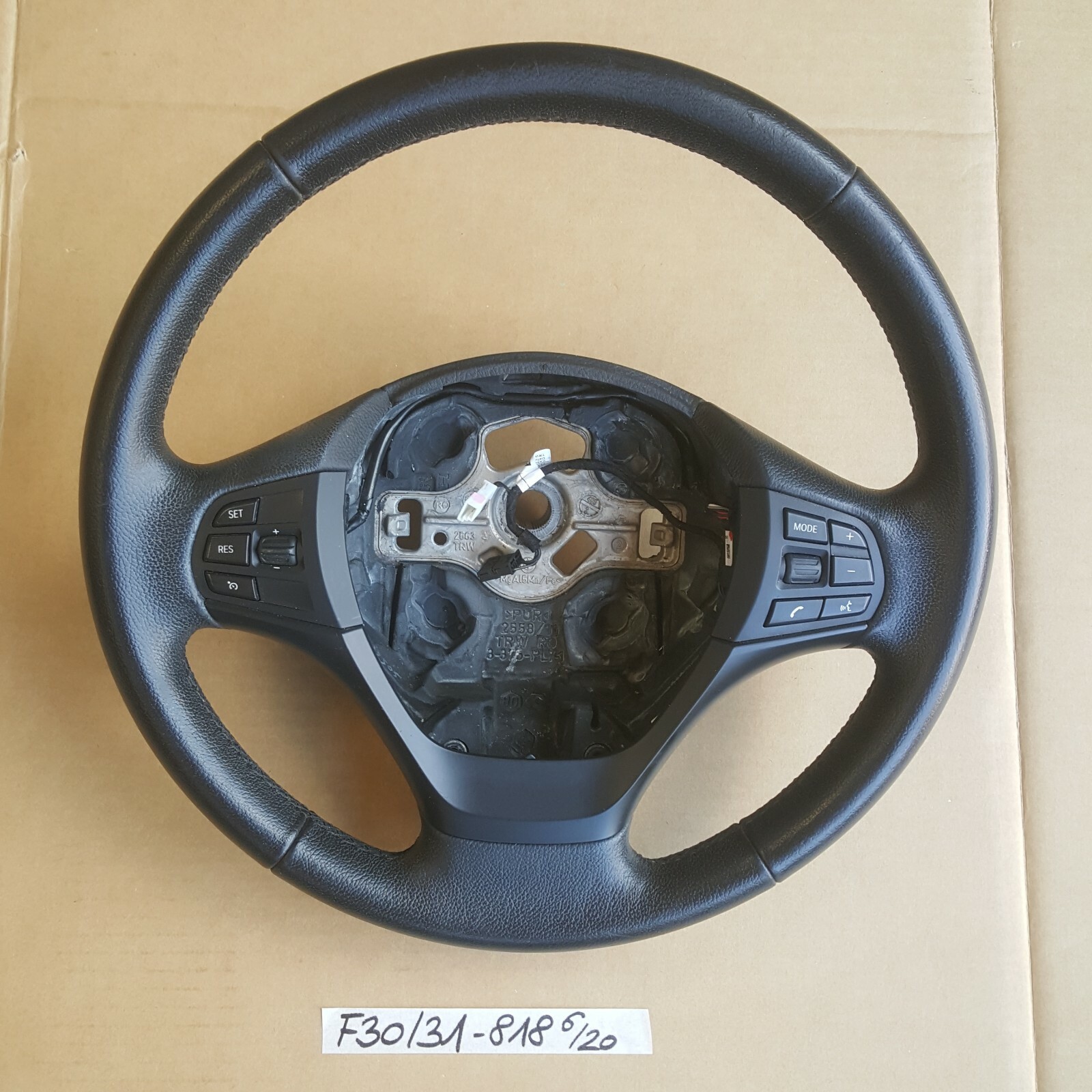 BMW F30 F31 Sport Lenkrad Leder MFL Lenker Fahrer Airbag-Modul 6791330 