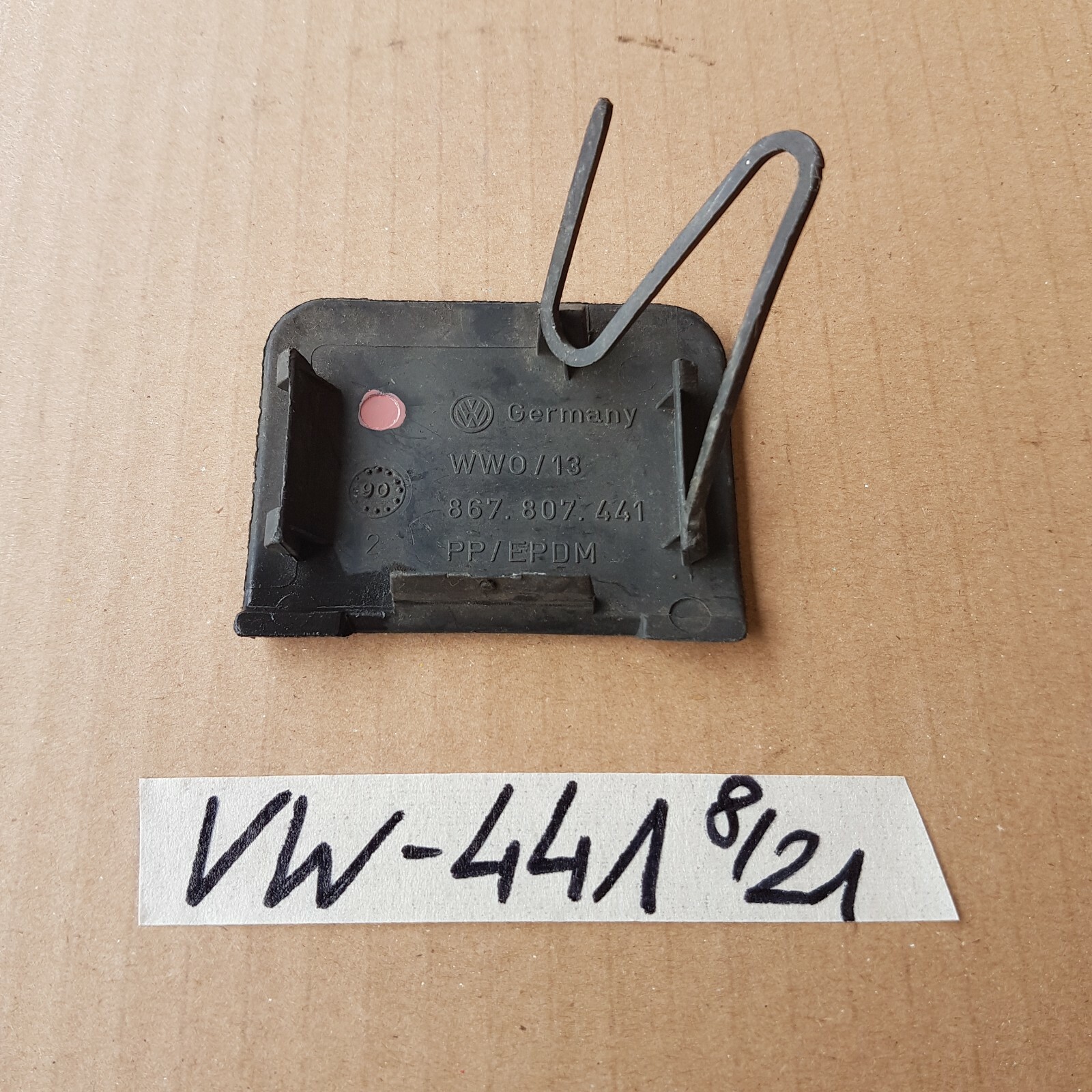 VW Polo 86c Abdeckung Abschlepphaken Stossstange Vorne Blende Kappe 867807441