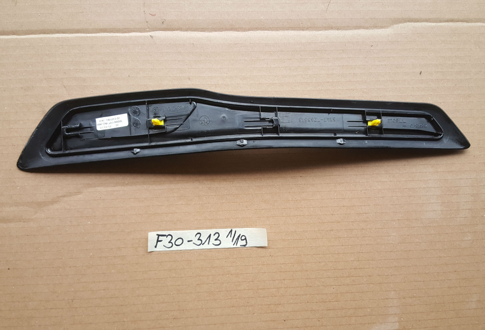 BMW F30 F31 Einstiegsleiste HINTEN Blende Leiste Tür Einstieg Basis 7263313