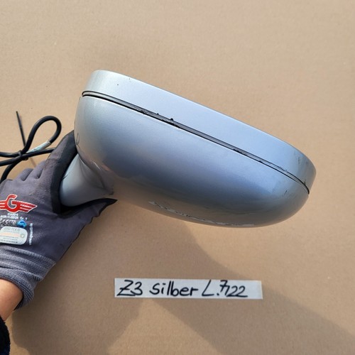 BMW Z3 Roadster Seiten Außen Spiegel Glas + Motor LINKS Titan Silber Metallic 