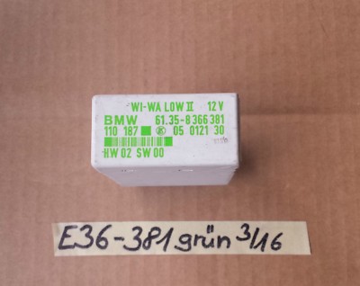 BMW E36 + Z3 Wi Wa Low II Modul  8366381 Wisch-Wasch Steuergerät Scheibenwischer