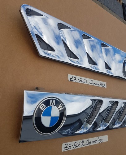 BMW Z3 Lufteinlass Ki​emen Ziergitter Motorhaube Chrom Silber RECHTS  LINKS
