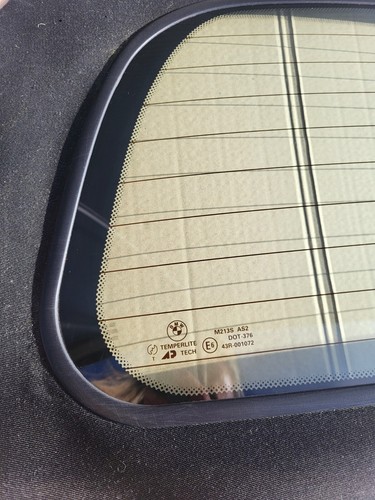 Original BMW Z4 E85 Roadster Heckscheibe im Verdeck heizbare Heck Glas Scheibe