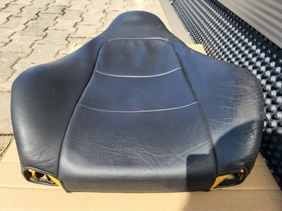 BMW Z3 Roadster Fahrer Sitz Oberteil  Leder schwarz Rücken Lehne + Gurt Halter