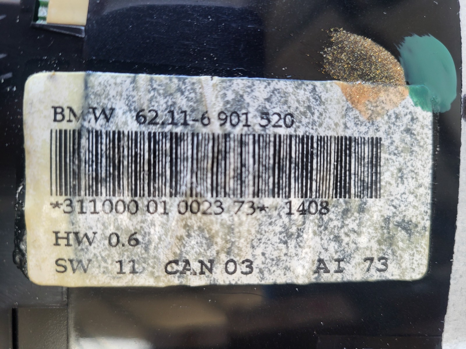 BMW Z3 Roadster Meilen Tacho Scheibe Instrument Tachometer 6901520 Pixel Fehler