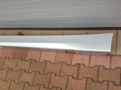 BMW E90 E91 Seiten Schweller Leiste 7062297 LINKS Silber Kratzer ABHOLUNG