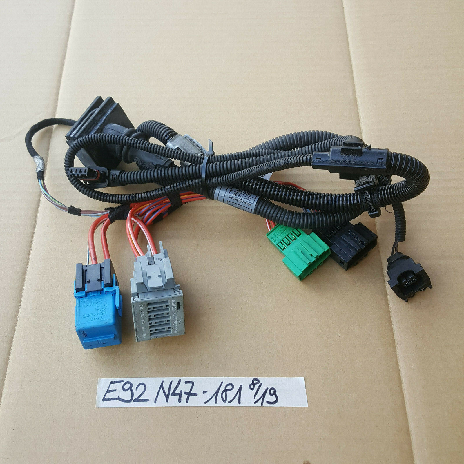 BMW E90 E91 E92 E93 Kabelbaum Start Stop Getriebe Kabel 7802181 N47