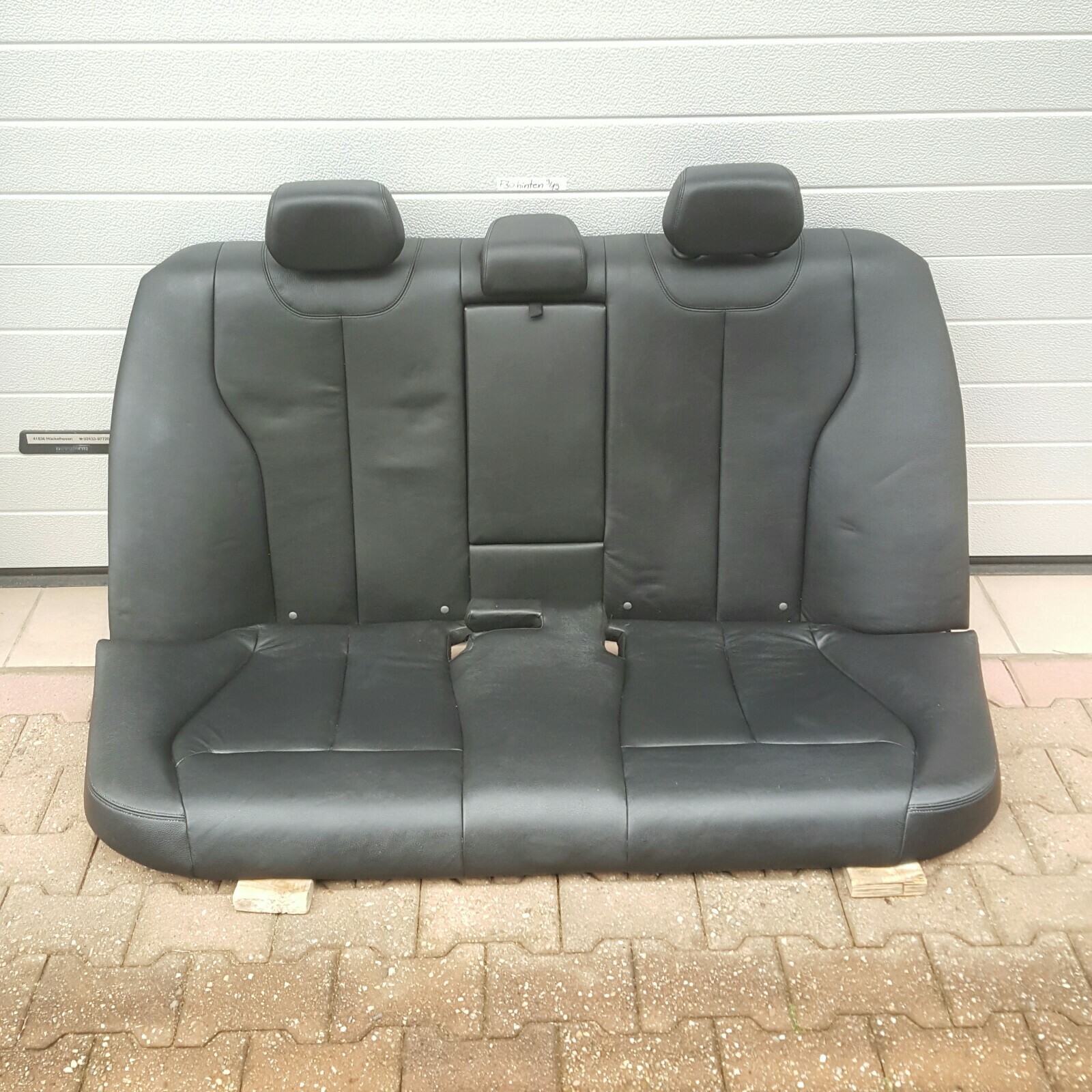 BMW F30 Limousine Rückbank  Rücksitzbank Leder Sitz HINTEN schwarz ABHOLUNG