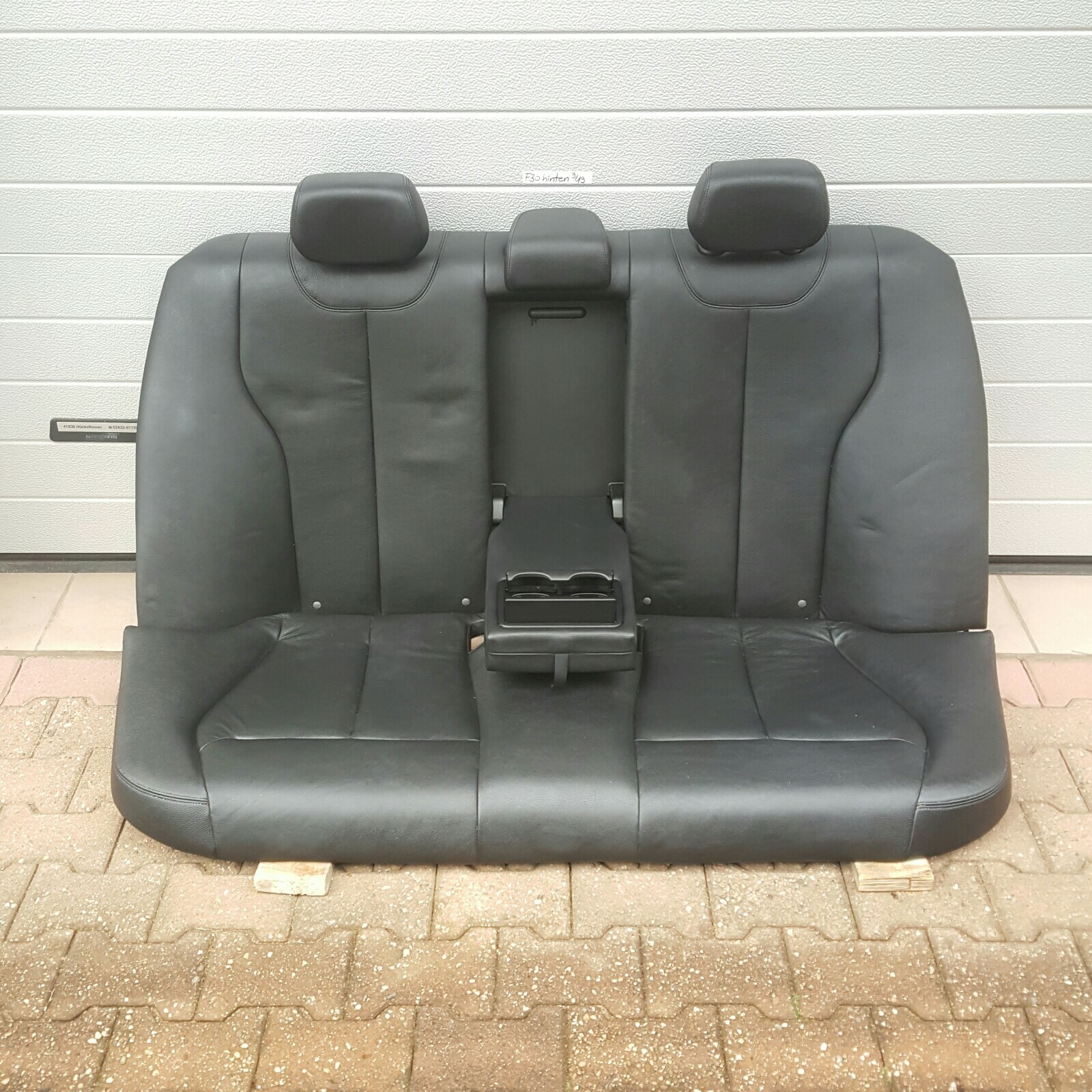 BMW F30 Limousine Rückbank  Rücksitzbank Leder Sitz HINTEN schwarz ABHOLUNG