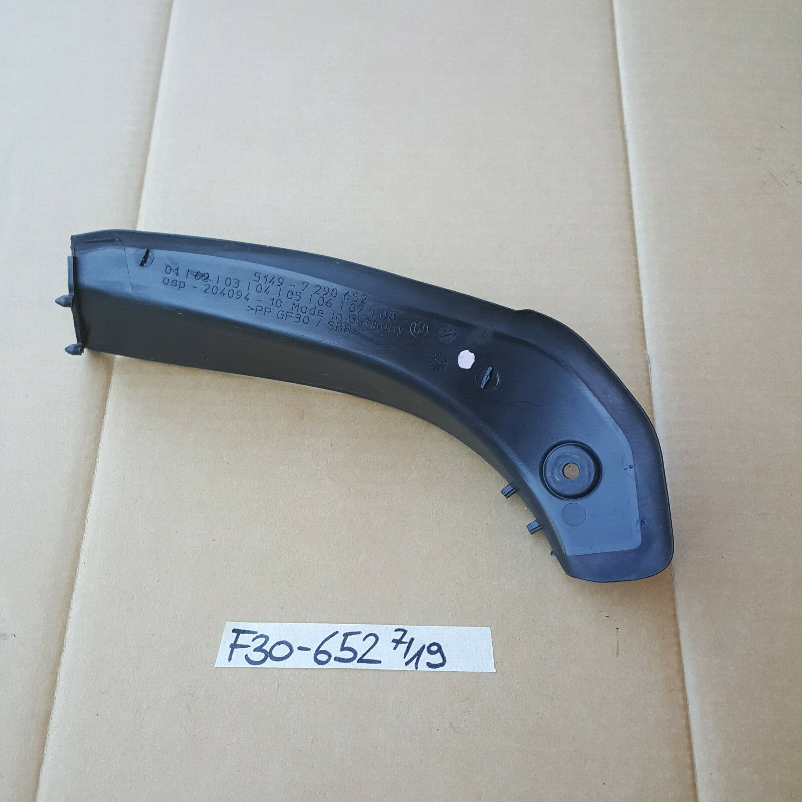 BMW F30 F35 Heckdeckel Leiste Kofferraum Ablauf Blende Wasserrinne recht 7290652