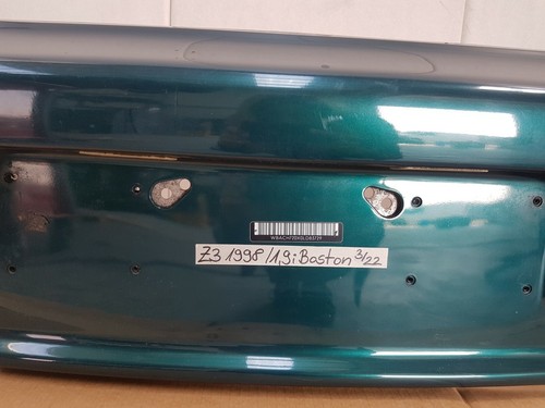 BMW Z3 Heck Stoßstange Verkleidung Stoßfänger HINTEN Heckschürze Boston grün