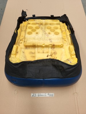 BMW Z3 Roadster Fahrer Sitz Kissen Unterteil Leder blau Bezug + Polster LINKS 