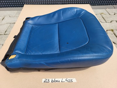 BMW Z3 Roadster Fahrer Sitz Kissen Unterteil Leder blau Bezug + Polster LINKS 