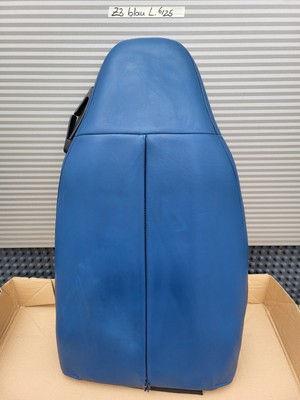 BMW Z3 Roadster Fahrer Sitz Oberteil Leder blau Rückenlehne Bezug  Polster LINKS