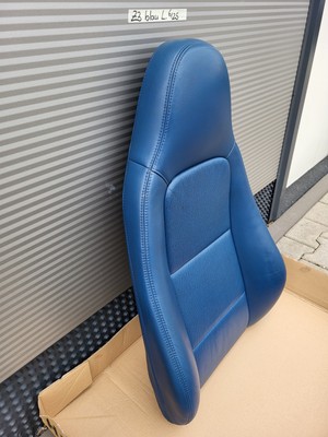 BMW Z3 Roadster Fahrer Sitz Oberteil Leder blau Rückenlehne Bezug  Polster LINKS