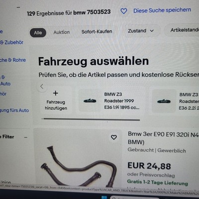 BMW E46  Schlauch 7503523