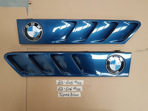 BMW Z3 Roadster Lufteinlass Ki​emen Ziergitter Motorhaube Topas blau ABHOLUNG
