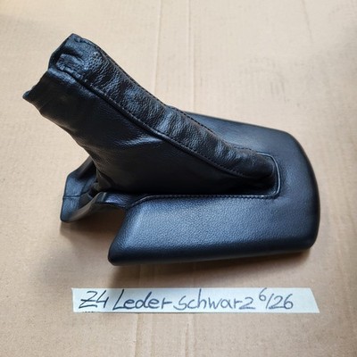 BMW Z4 E85 Leder Manschette Blende Handbremse Verkleidung Handbremssack Schwarz 