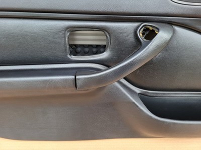 BMW Z3 Roadster Tür Verkleidung Türtafel Leder Snake Schwarz LINKS + Tür Griff