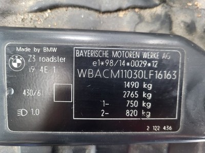 BMW Z3 Roadster Coupe Motorhaube Frontklappe Haube Oxford Grün  ABHOLUNG!