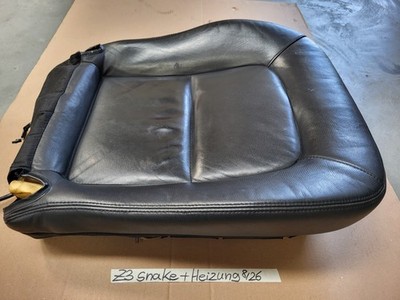 BMW Z3 Roadster Fahrer Sitz Kissen Unterteil Leder schwarz Snake Sitz Heizung 
