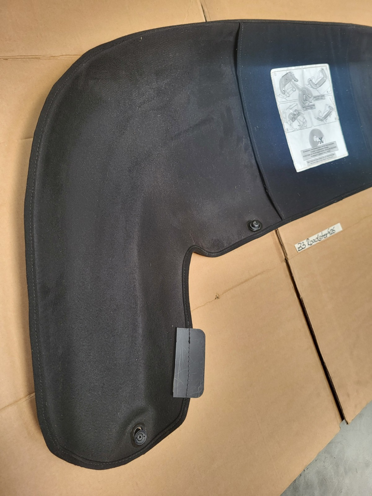 BMW Z3 Roadster Verdeck Verkleidung Abdeckung Persenning Schwarz 8412054