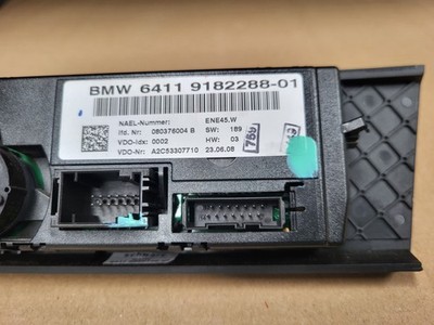 BMW E92 E93 Klimabedienteil Bedienteil Heizung Klima Luft Klimaautomatik 9182288