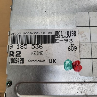 BMW E92 E93 CD Player DVD Steuergerät Radio Modul Navigation 9185536 UK Version