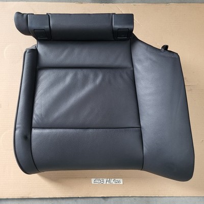 BMW E93 Cabrio Rückbank Sitz Unterteil Rücksitz LINKS Leder schwarz 9113027