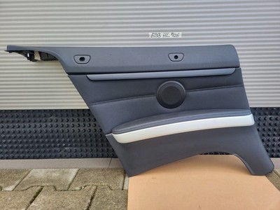 BMW E93 Cabrio Seiten Verkleidung HINTEN LINKS Leder Schwarz + Beleuchtung 
