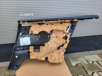 BMW E93 Cabrio Seiten Verkleidung HINTEN LINKS Leder Schwarz + Beleuchtung 