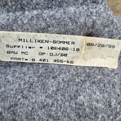 BMW Z3 Roadster Verkleidung Kofferraum Teppich Gepäckraum hinten Links 8401855