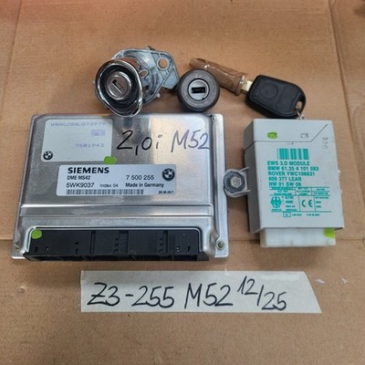 BMW Z3 Motorsteuergerät 7500255  Wegfahrsperre EWS Modul  Zünd + Tür Schloss M52