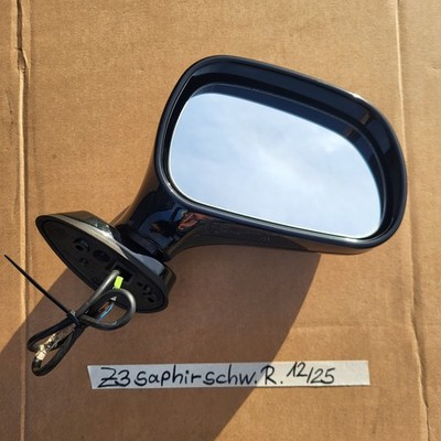 BMW Z3 Roadster Seiten Außen Spiegel Kappe + Motor RECHTS Saphir Schwarz RHD