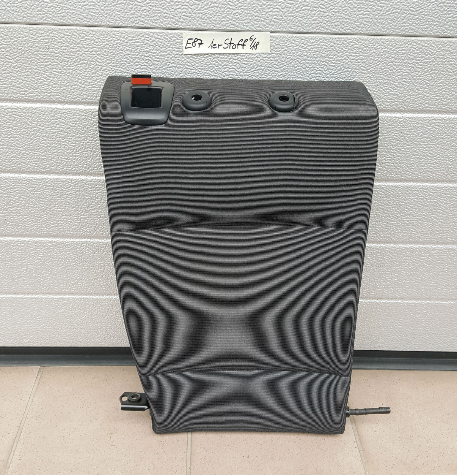 BMW E87 Rückbank Rückenlehne Stoff Fluid grau 