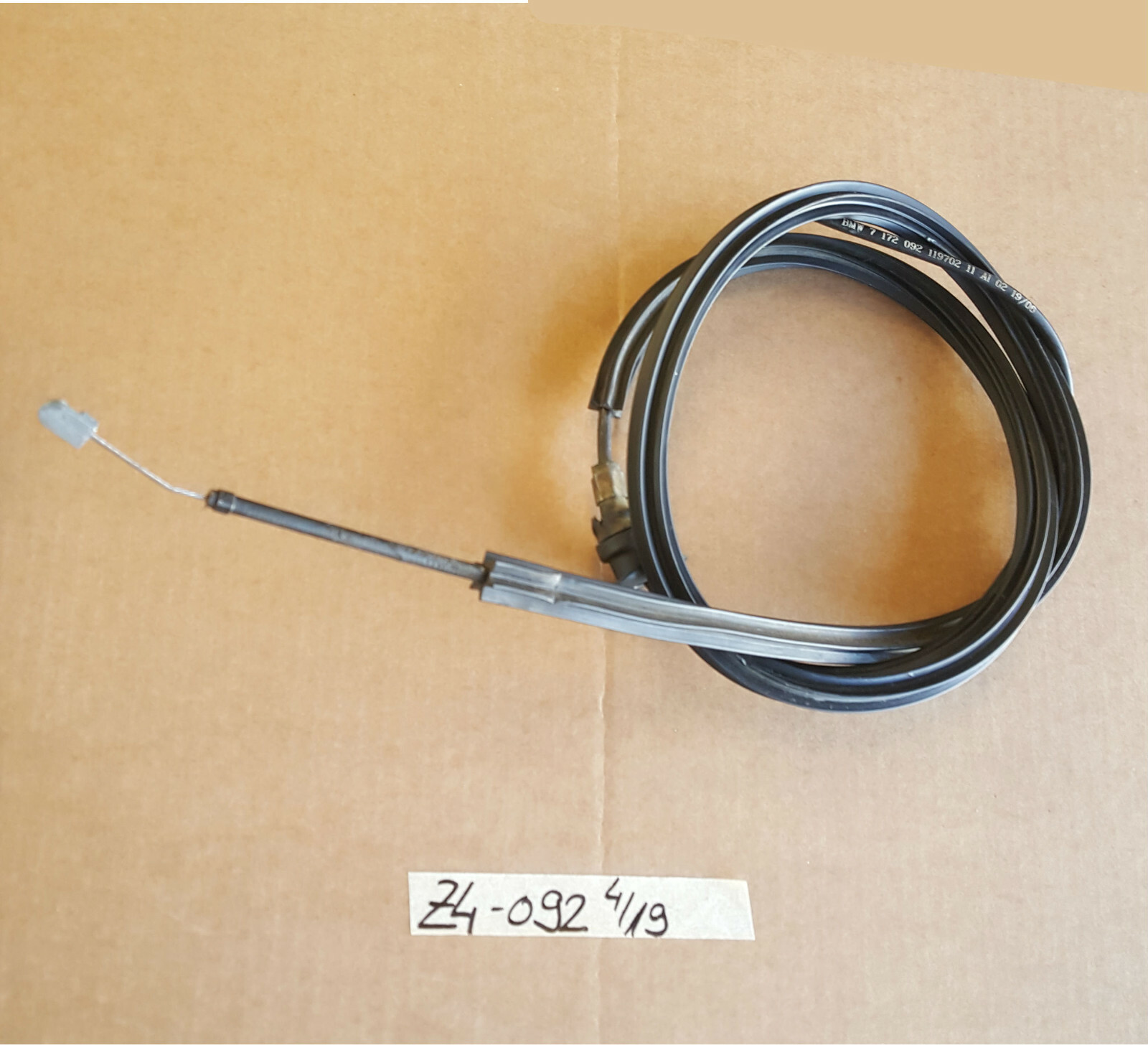 BMW Z4 E85  E86 Seilzug Motorhaube Haubenzug Betätigung Frontklappe 7172092