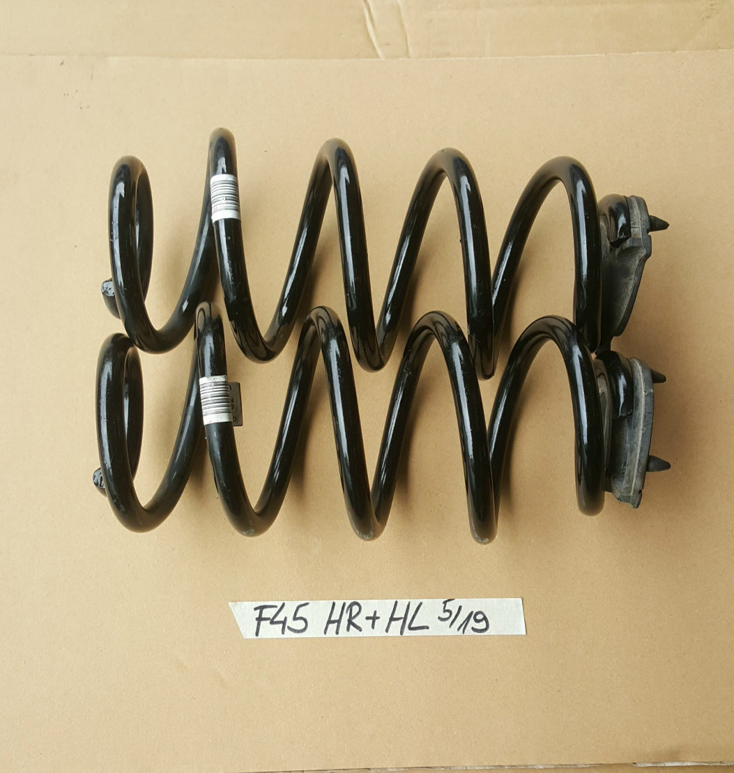 BMW 2er F45 Spiral Tonnen Feder HINTEN Fahrwerksfeder Set Hinterachse 